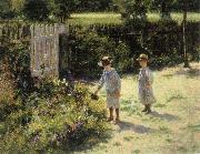 Wladyslaw Podkowinski Children in the Garden china oil painting reproduction